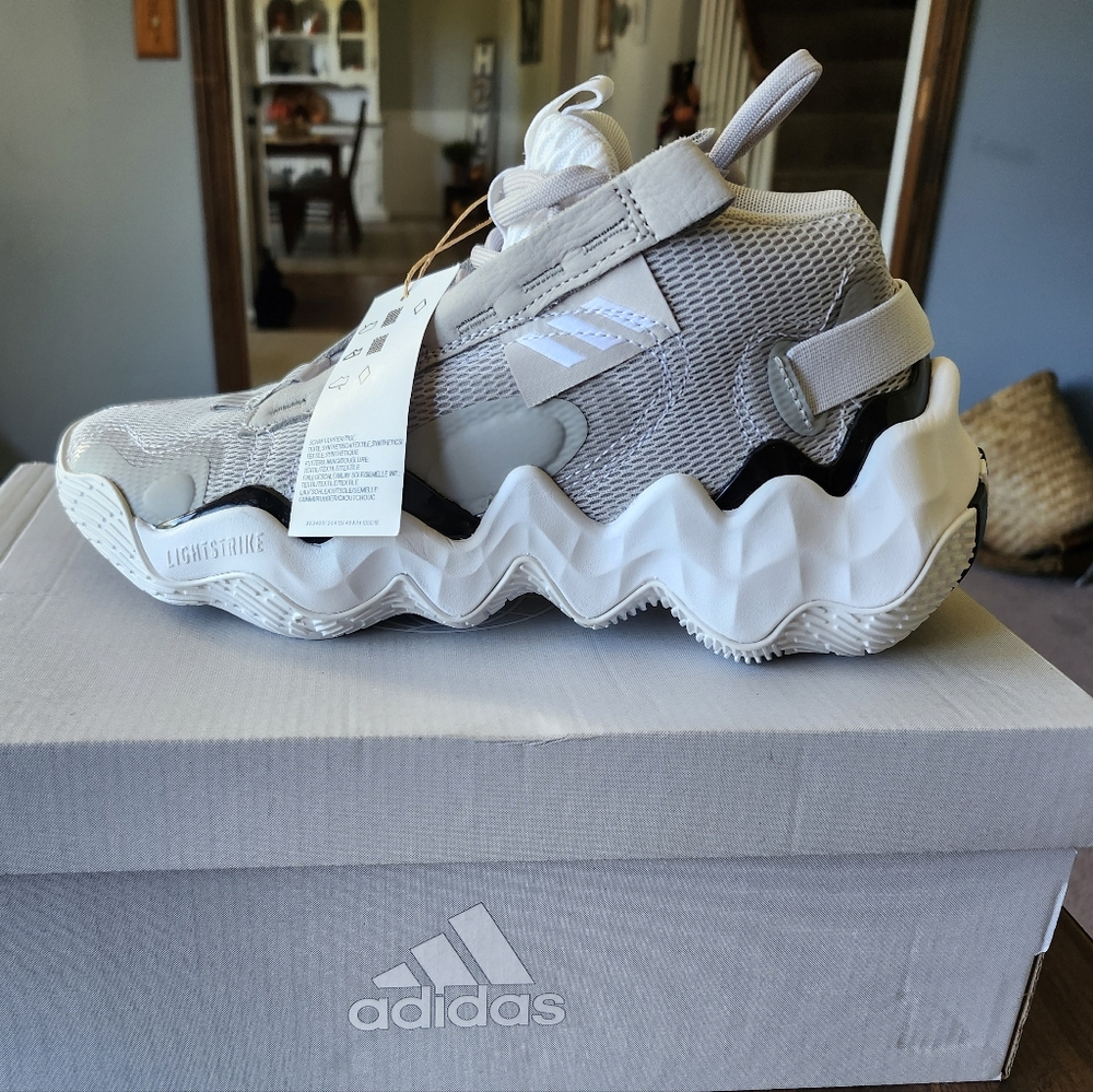 Adidas exhibit B wins mid gray blk white